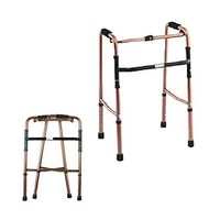 Rolling Walkers Walker, Elderly Disabled, Walker, Walker, Multi-Function, Lightweight Folding Walker (Color : Brown, Size : 5043.589CM)
