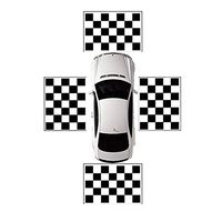 Semoic 4Pcs Fabrics Calibration Cloth for 360 Degree Surround Bird View Panoramic DVR System