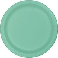 Creative Converting 318894 Fresh Mint Paper Lunch Plate, 7", Green