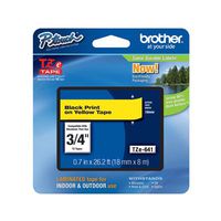 Brother18mm Tape Black on Yellow -TZE641
