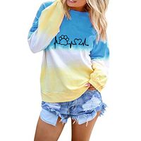 Women's Casual Sweatshirt O-Neck Long Sleeve Top Pullover Blouse Tops Shirt Sport Hoodies Sweatshirt