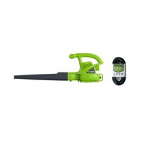 Greenworks 7 Amp Single Speed Electric Leaf Blower, 160 MPH, with Extension Cord 24012
