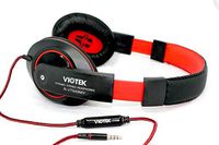VIOTEK VT849MV Hi-Fi Headphones - 40mm Drivers, Mini-Jack Interface, Microphone