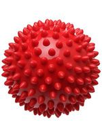 Athletics High Density Spiky Massage Ball Foot Pain and Plantar Fasciitis Reliever Treatment 3Inch Red 2Pack