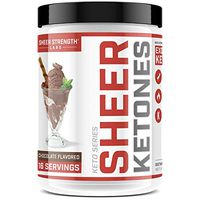 High Potency BHB Salts ~ Exogenous Ketones Formulated to Burn Fat, Boost Energy & Jumpstart Ketosis Fast | Chocolate Flavor Beta Hydroxybutyrates | Sheer Strength Labs, 8.18 oz (232g)