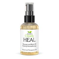 Clearly HEAL, Aromatherapy Massage and Body Oil to Heal Sore Muscles, Relieve Aches, Pains. Natural Therapeutic Oils with Almond, Vitamin B5, Myrrh, Fennel, Lavender (4 Ounce)