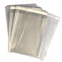 Keep Fresh Bags Resealable Crystal Clear Cello Lip and Tape Bags 1.2 Mil, 9" W x 12" L, 100 Count