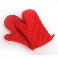 Microwave Oven Gloves,Putars Portable 2Pcs Cotton Oven Gloves Heat Resistant Microwave Oven Kitchen Gloves