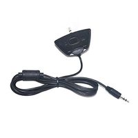Cinpel Replacement Talkback Puck Cable 2.5mm to 2.5mm Headset Adapter for Xbox 360 Black