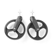 Medline Front Wheel Assembly - 8 in. Front, fits Model MDS86800XW Rollator (Pair; incl 2 Wheels, 2 Forks, 2 axles)