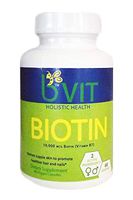 bVIT Holistic Health, 10,000 mcg Biotin, 60 Servings