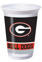 Pack of 96 NCAA Georgia Bulldogs Plastic Drinking Tailgate Party Cups -20 Ounces