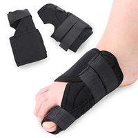 HAIHF Bunion Corrector Big Toe Straightener,Big Toe Splint Brace Toe Straighteners Nighttime Toe Separator Bunion Pain Relief for Hallux Valgus(Black)