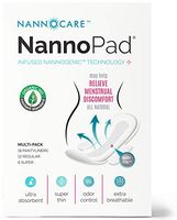 NannoPad Multipack - Made with Certified Organic Cotton - Regular, Super and Pantyliners for Full-Cycle Protection - Minimize Odors and Bacteria - Nannogenic™ Technology Helps Relieve Discomfort