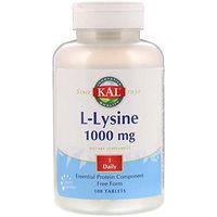 KAL 1000 Mg L-lysine Tablets, 100 Count