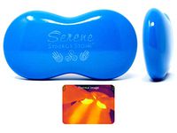 Serene (Caribbean)(Single) Synergy Stone - Pro Hot Massage Tool - Ultra-Smooth Contoured for Neck, Back, Legs and Feet - Best for Professionals, Self-Care, Athletic Recovery, Family Health