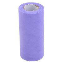 uxcell Polyester Wedding Party Craft Chair Bow Tulle Spool Roll 6 Inch x 25 Yards Light Purple