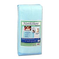 NorthShore Premium, 23 x 36, 25 oz, Blue Disposable Underpads (Chux), Large, Case/200 (8/25s)