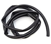 8mm Black Wire Harness Tubing - High Temperature - 10 Foot Roll
