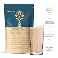 Post-Workout Recovery Shake by LYFE Fuel | All-in-One Sports Nutrition Drink for Rapid Muscle Replenishment | 25g Plant Based Protein Powder + Essential Amino Acids & Key Nutrients (Vanilla - 1 lb)