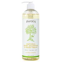 Puracy Natural Baby Shampoo & Body Wash, Tear-Free Soap, Sulfate-Free, 16 Ounce