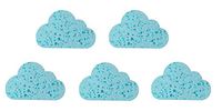 MISS TUTU 5pcs Cloud Shaped Sponges,Kitchen and Bathroom Cleaning and Washing Sponges