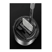 DCAH Flat Mop, Stainless Steel Wet Mop Free Hand Wash Mop Household Fiber Seamless Cloth Mop Bucket Lazy mop (Color : Pack of 3)