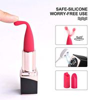 Vibranting Dilo with Lipstick for Women Suction Vîbërâte and 10 Vi-bration Adullt Toys Women Gift Massager for Her