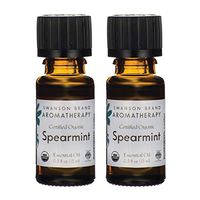 Swanson Certified Organic Spearmint Essential Oil 0.5 fl Ounce (15 ml) Liquid (2 Pack)