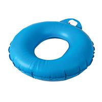 DMI Inflatable Ring Donut Seat Cushion Pillow for Hemorrhoid, Pregnancy, and Tailbone Pain, 16 Inches, Blue