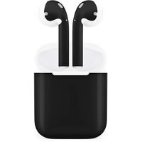 BocaDecals Full Deluxe Vinyl Skin for Apple Airpods Gen1 & Gen 2 (Non-Wireless Charging) (Matte Black)