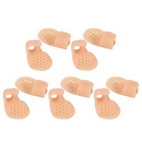 SUPVOX 5 Pair Gel Toe Separator Toes Corrector Straightener Seperators Medical Grade Silicone Pain Relief for Little Toes Hallux Valgus