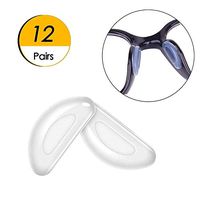 Eyeglasses Nose Pads Silicone Adhesive Anti-Slip Nosepads for Glasses Eyeglasses Sunglasses 12 Pairs