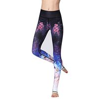 CCatyam Yoga Pants for Women, Trousers Print High Waist Tight Fitness Underpants Leggings Gym Fashion Black