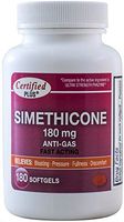 Simethicone 180 mg 180 Softgels Anti-Gas Generic for Phazyme Ultra Strength Fast Relief of Stomach Gas and Bloating