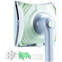 KJRJC Long Reach Telescopic Glass Cleaner - Double-Sided Magnetic Surface Cleaning for High-Rise Glazed Windows (5-26 Mm Thickness)