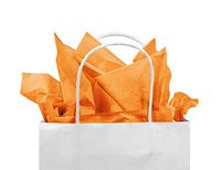 Gift Tissue Paper Bulk - 120-Sheet Gift Wrapping Tissue Paper, 20 x 20 Inches, Gift Bag Tissue Paper Gift Wrap, Premium Quality Tissue Paper, Paper Craft Supplies (Orange, 120 CT)