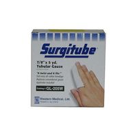 Derma Sciences GL205W Cotton Tubular Gauze, Finger, Toe, Large Size, 5 yd Roll, 0.875" Width, White (Pack of 12)