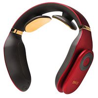 SKG Smart Neck Massager with Heating Function, Wireless 3D Travel Neck Massage Equipment with Remote (24K Gold)