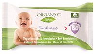 Organyc Baby Wipes - 100 Percent Organic Cotton - Sweet Caress - 60 Count by Organyc