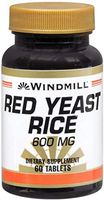 Windmill Red Yeast Rice 600 mg Tablets 60 Tablets (Pack of 2)