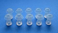 JIAHAO 10 Small (S) Soft Replacement Mushroom Domes Eartips Earbuds for Siemens : Touching, Motion, Nitro, Aquaris, Siemens Life, Lotus 12P, 13P, 13SP, 23P, 23SP, 23M BTE (Behind the Ear) Hearing Aids