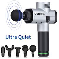 Doublx Deep Tissue Massager Gun For Relief Percussive Muscle Body Massage Portable Handheld Shoulder Back Massage Super Quiet Brushless Motor Cordless