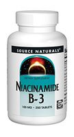 Source Naturals Niacinamide B-3, 100 mg Dietary Supplement - 250 Tablets