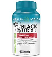 Health Logics Black Seed Oil, Cold Pressed, Rich Source of Omega 6 & 9 Essential Fatty Acids, From Nigella Sativa (100 Softgels)