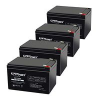 ExpertPower 12V 12AH Compatible Battery for 6-DZM-12 APC Scooter Medical - 4 Pack