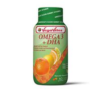 VegaVites Gummy Omega 3 + DHA – The Clean Vitamin! All Natural Supplement for Children and Adults – Fish Free, Vegan, Halal & Kosher – Non GMO, Gluten Free & Gelatin Free – (60 Count)
