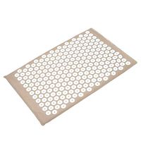 LWQ Back and Neck Pain Relief Acupressure Mat and Pillow Set,Acupressure Pillow Cushion Body Back Muscle Pain Relief Acupuncture Mat,Greymat