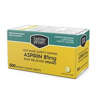 Berkley Jensen 81mg Low Dose Safety Coated Aspirin, 500 ct.