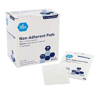 Medpride Sterile Non-Adherent Pads| 100-Pack, 3” x 4”| Non-Adhesive Wound Dressing| Highly Absorbent & Non-Stick, Painless Removal-Switch| Individually Wrapped for Extra Protection